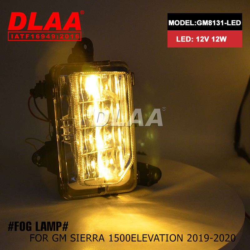 Aplicable a Jim West GMC Sierra 1500 lámpara diurna LED lámpara de niebla faro 2019 ~ 2020