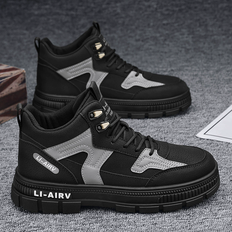 Martens, men's high footwear platform, demi-season white nurse uniform, boots, autumn, 2025 years