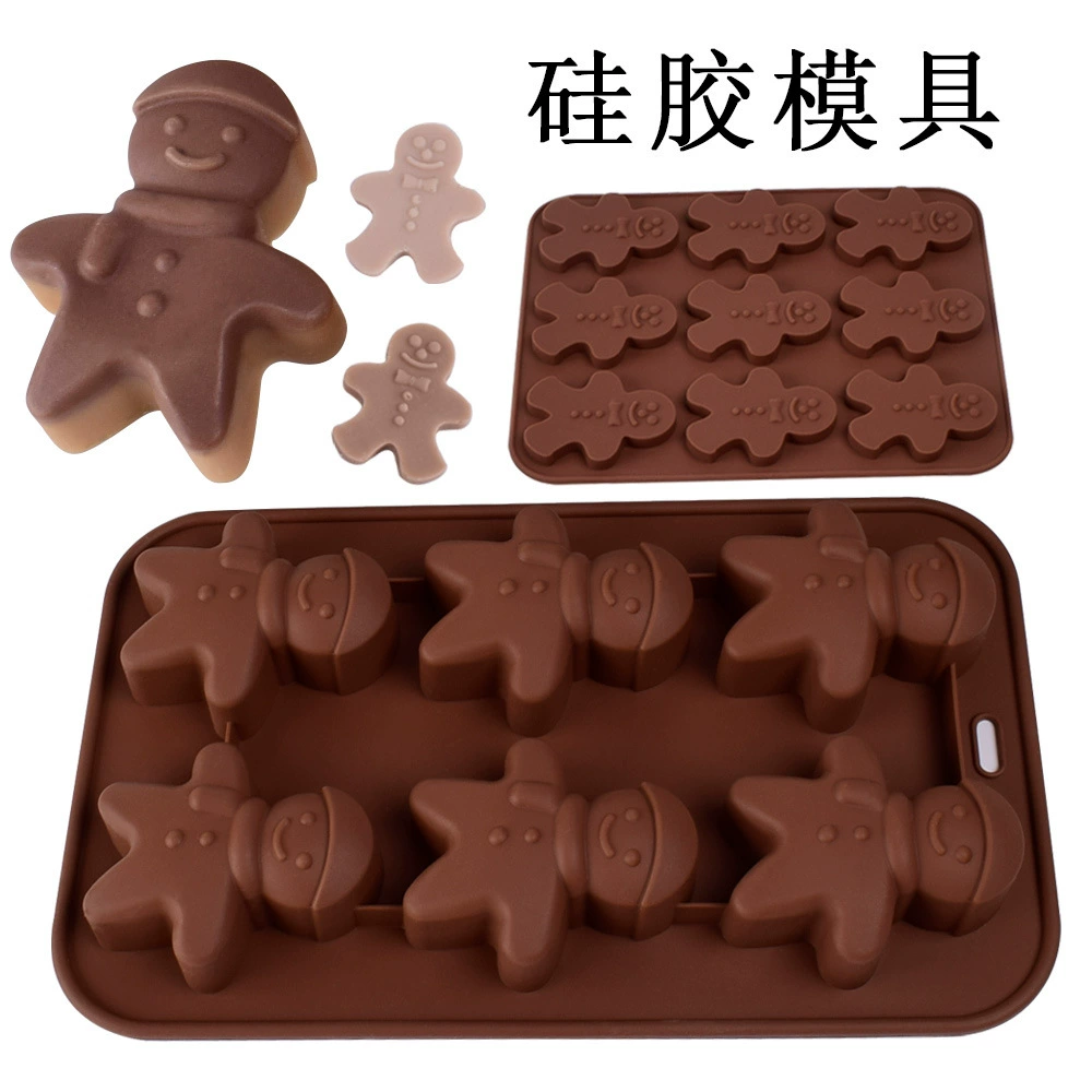 Мультяшный рождественский снеговик силиконовый торт печенье для выпечки печенья