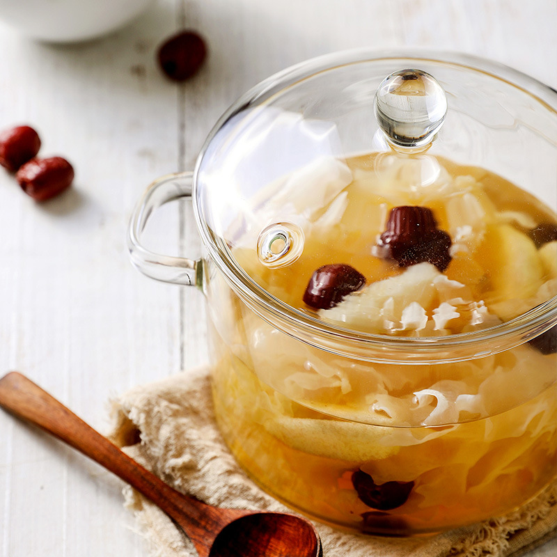 Borosilicato transparente olla de vidrio de doble ASA eléctrica estufa de cerámica sopa olla hogar vidrio fideos jugo con tapa