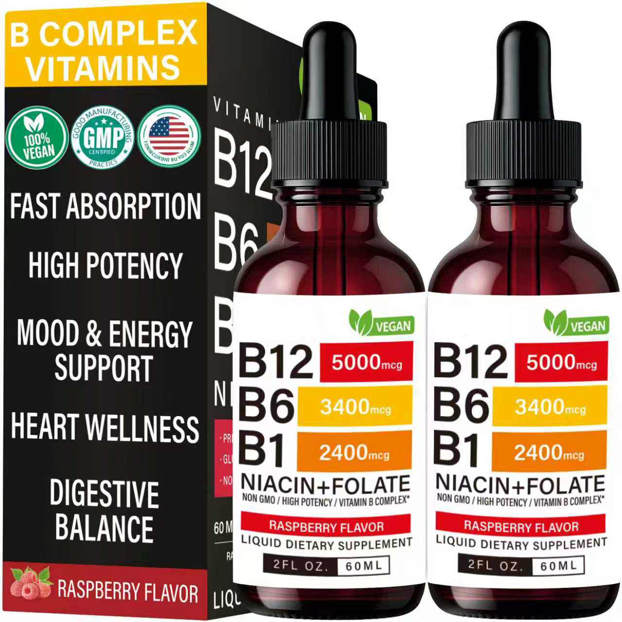 B12. B6.B1.烟酸和叶酸液体滴剂（两瓶装）