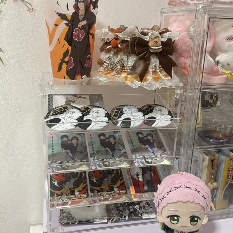 亚克力化妆品眼影粉饼口红唇釉香水气垫指甲油大容量展示收纳盒架|undefined