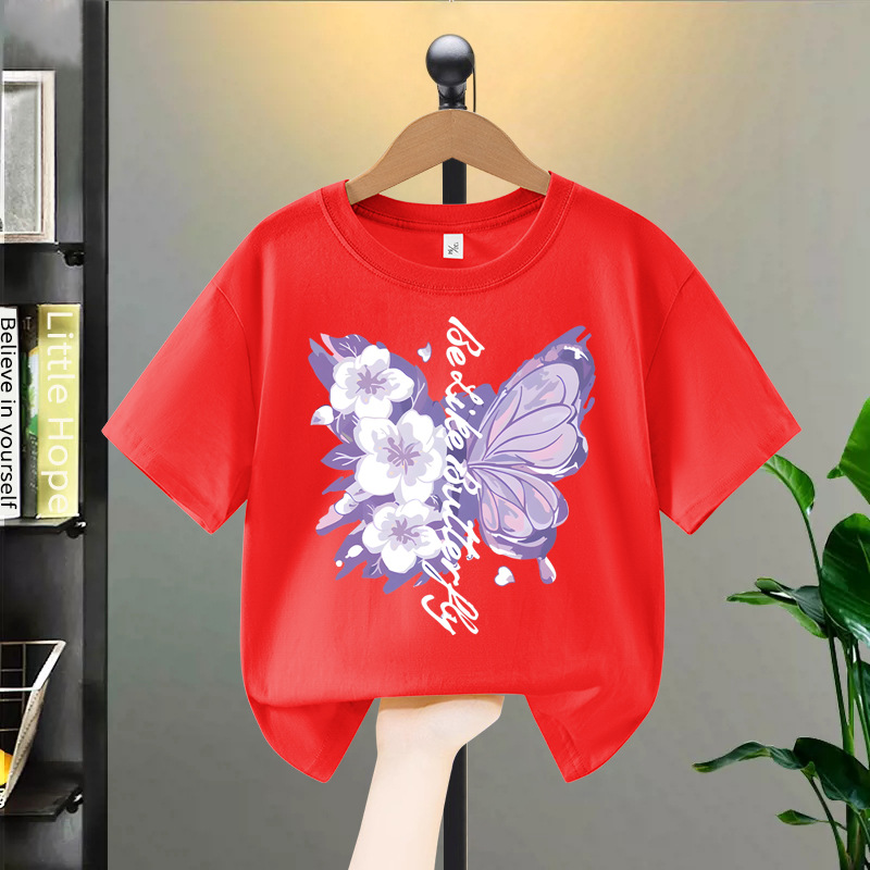 반소매 나비 레드