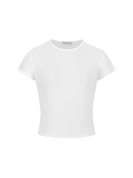 summer white base body-friendly short sleeve T-shirt