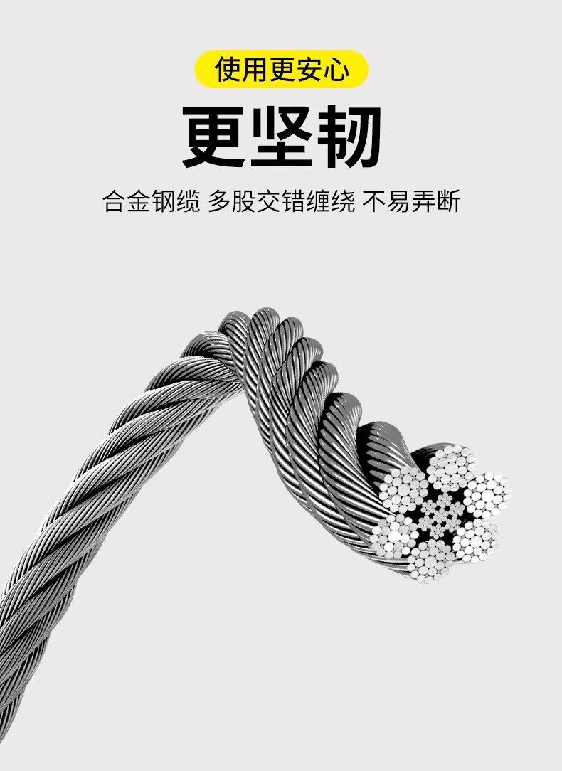 Anti-theft cable helmet lock, bicycle and motorcycle lock, portable steel cable elastic lock, anti-theft bike mountain bike travel lock