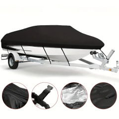 オックスフォード布ボートカバー210D釣り船防塵防雨ボートカバーv型ボート保護カバーBoatcoverボートカバー