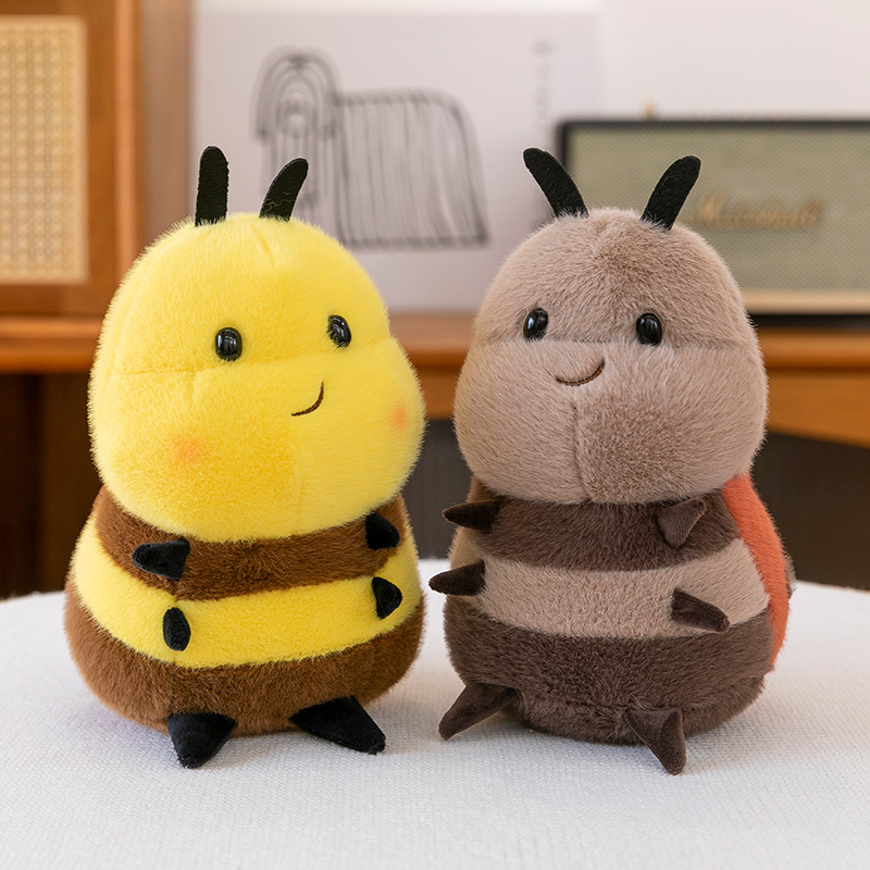 新しいかわいいミツバチのぬいぐるみ七星瓢箪虫人形子供の誕生日プレゼント|undefined
