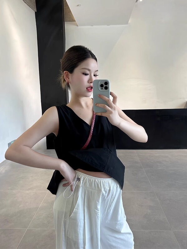 マタニティパンツ、夏用アウター、薄手の腹部サポートなしワイドパンツ、小柄な方向けのゆったりスリム、妊娠中のストレートカジュアルパンツ|undefined