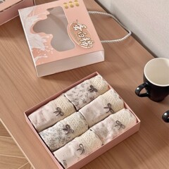 3911#复古花海盐系萌物彩棉裤纯棉10A抑菌加长裆包臀中腰女士内裤