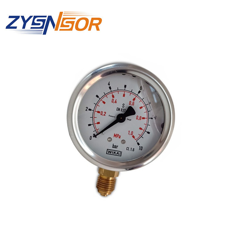 德国WIKA半钢压力表213.53.063,径向63MM表径,0-10BAR,G1/4螺纹