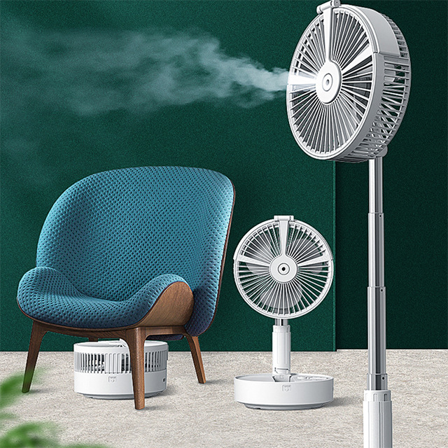 扇風機家庭用強風デスクトップ折りたたみ屋外キャンプ充電式シェイキングヘッドポータブル伸縮式垂直フロアファン|undefined