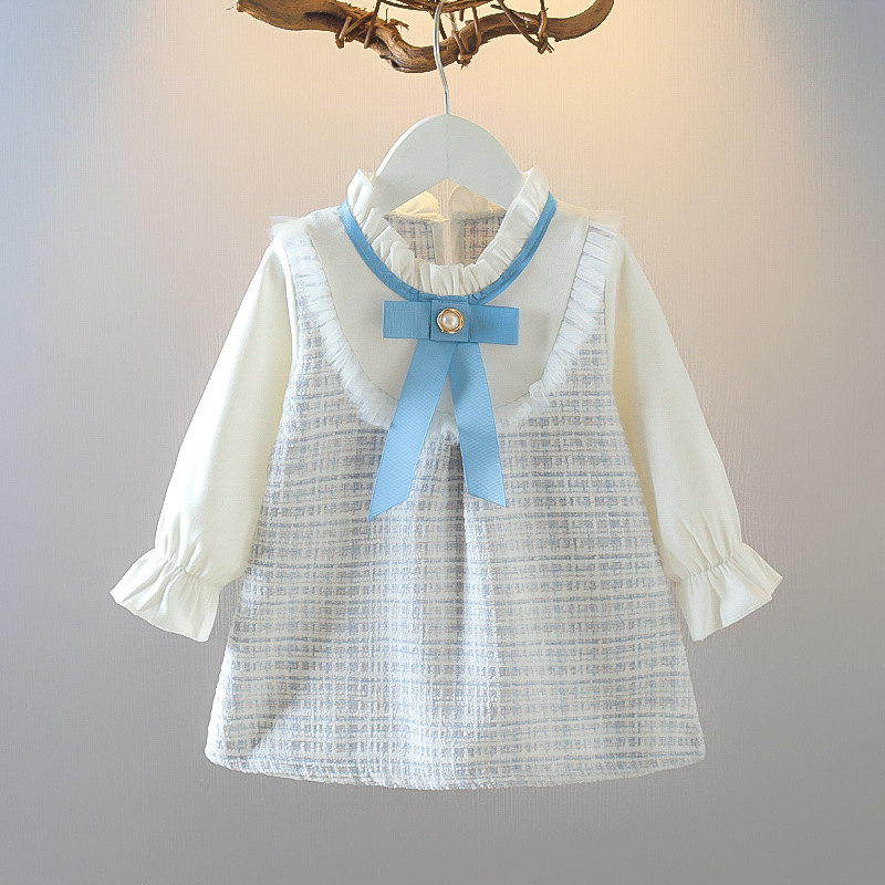Girls' Little Chanel-Style Dress, Baby Princess Dress, Spring Dress, Fashionable and Trendy Spring and Autumn Style