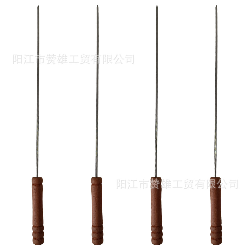 Fábrica de suministro directo de herramientas de parrilla de mano de madera 18 piezas de parrilla de parrilla portátil al aire libre