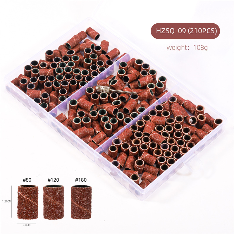 Especial transfronterizo para anillo de pulido de uñas en caja máquina de pulir anillo de pulido de uñas marrón negro blanco con rodamiento