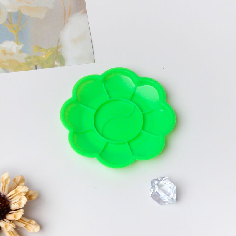 子供の絵画パレット 8.5 センチメートル水彩ガッシュ梅の花パレット DIY 絵画パレット卸売|undefined