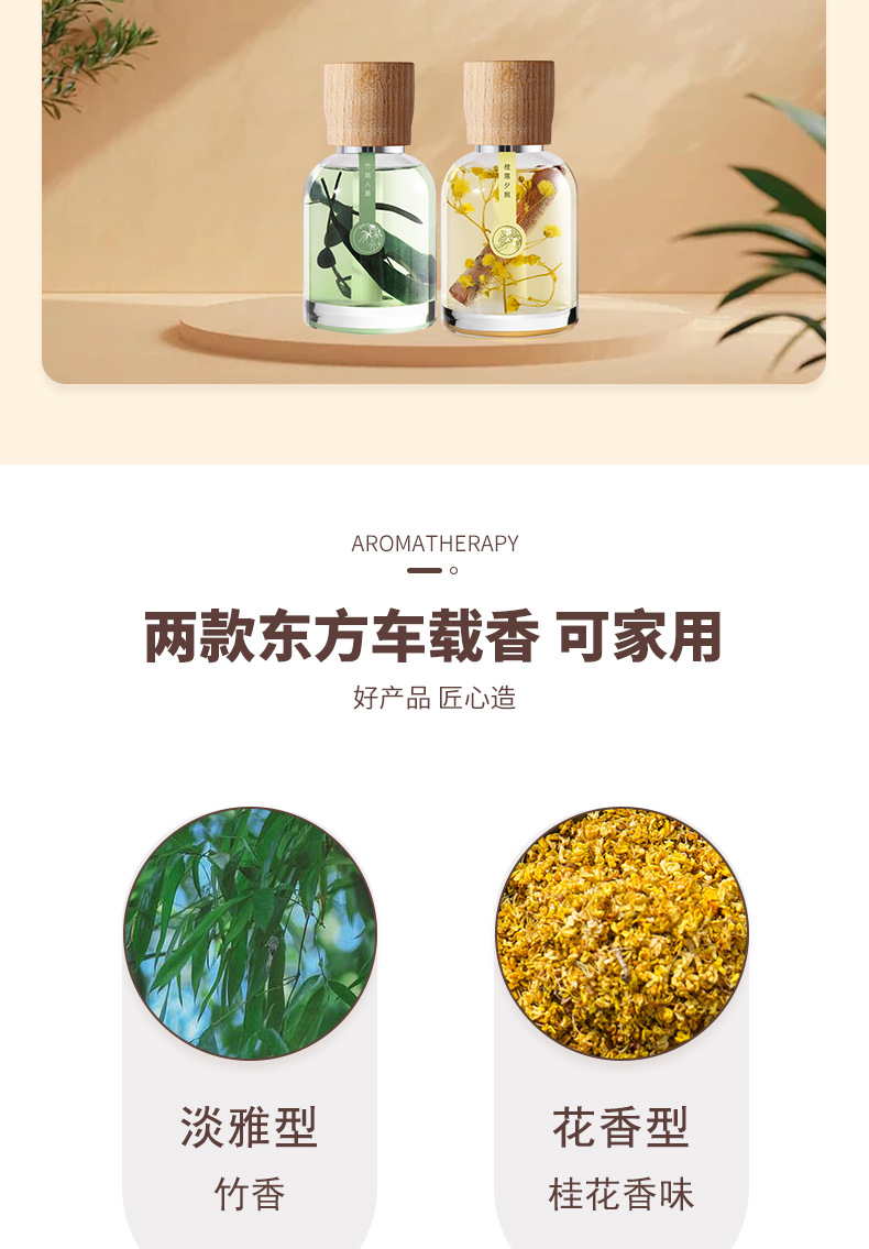 GuiLuo sunset literature and art car aromatherapy car cup holder liquid lasting odor removal literature and art advanced bedroom fragrance