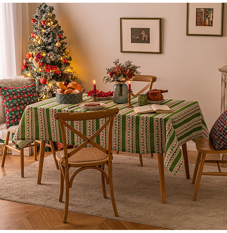 120g Weight Tablecloths Home Textiles & Decor Type Simple Chinese Style Color Block Polyester Fiber Tablecloth