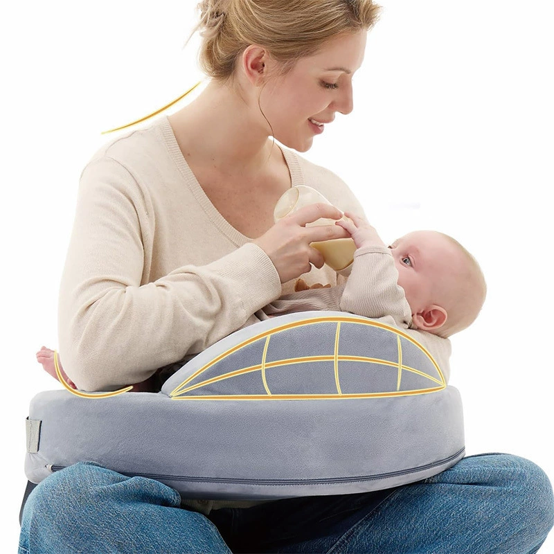 Children's universal pillow for breastfeeding, removable breast pads