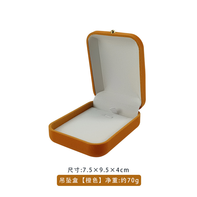 Caja de joyería de floquete caja de embalaje anillo pendientes brazalete colgante caja de joyería caja de regalo personalizada