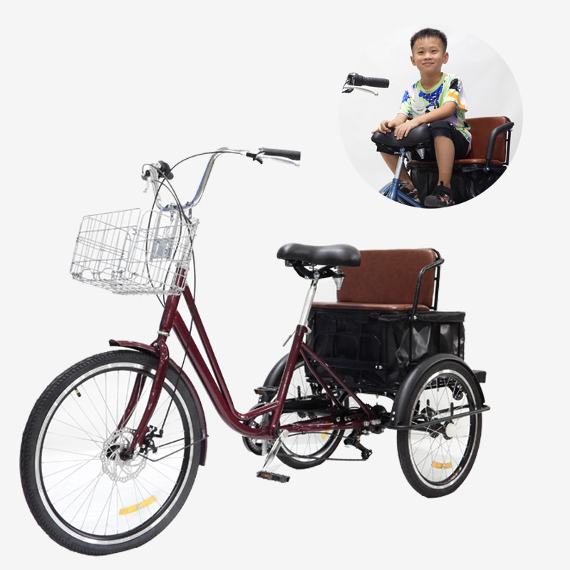 多功能脚踏三轮车可拆卸儿童座椅款式三轮车 异形三轮自行车批发