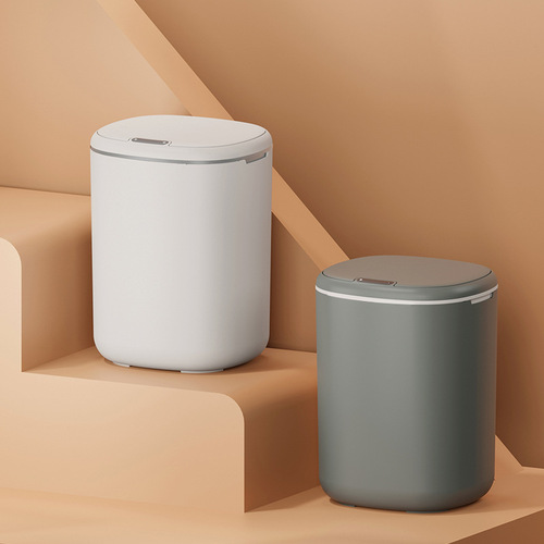 18L smart induction trash can cross-border home living room automatic kitchen with lid high-looking bathroom charging model