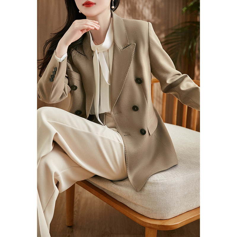 Light Luxury Worsted Wool Suit Jacket Women's Autumn and Winter New Casual Small Suit Elegant Professional Dress Work Clothes