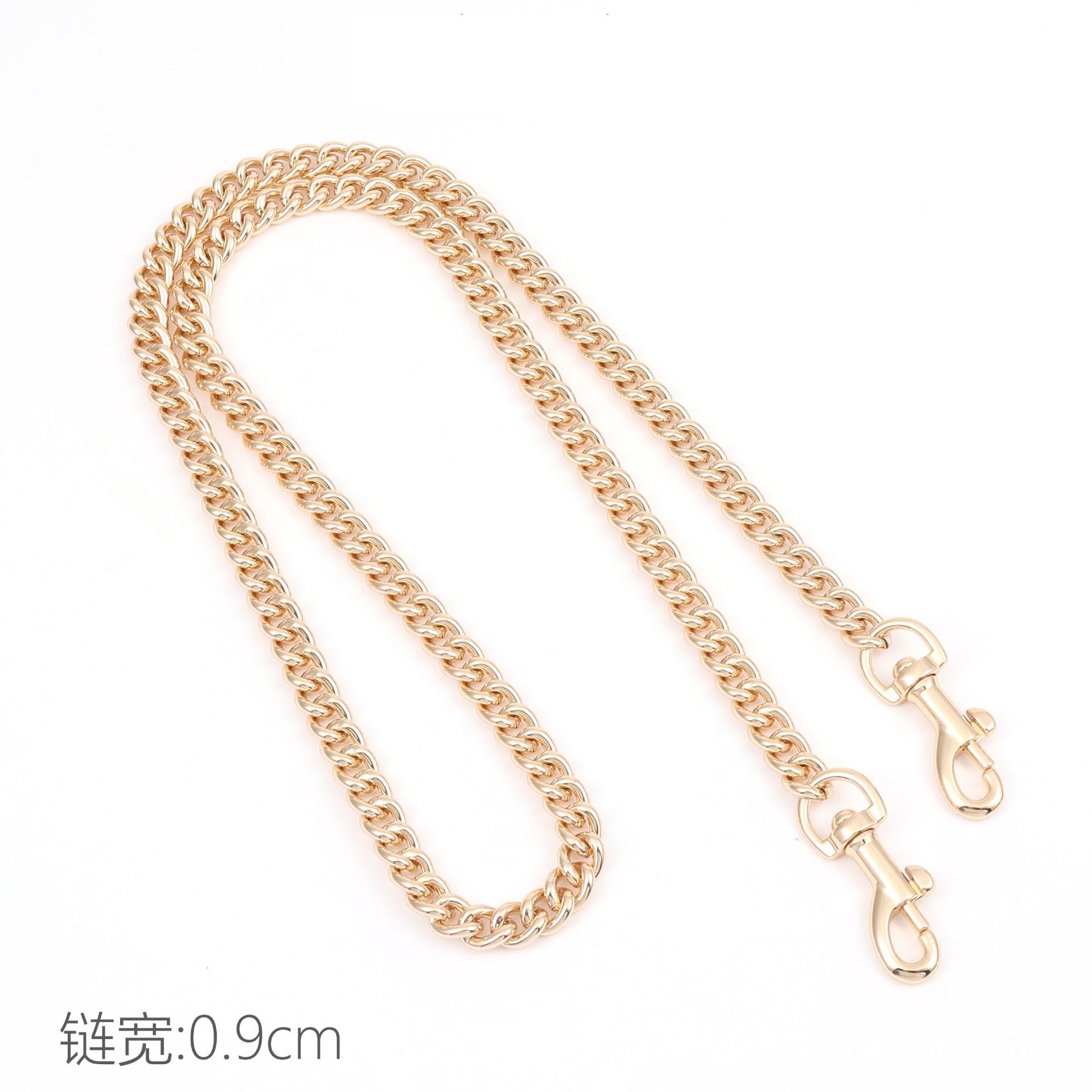 Straight gold long chain 100cm