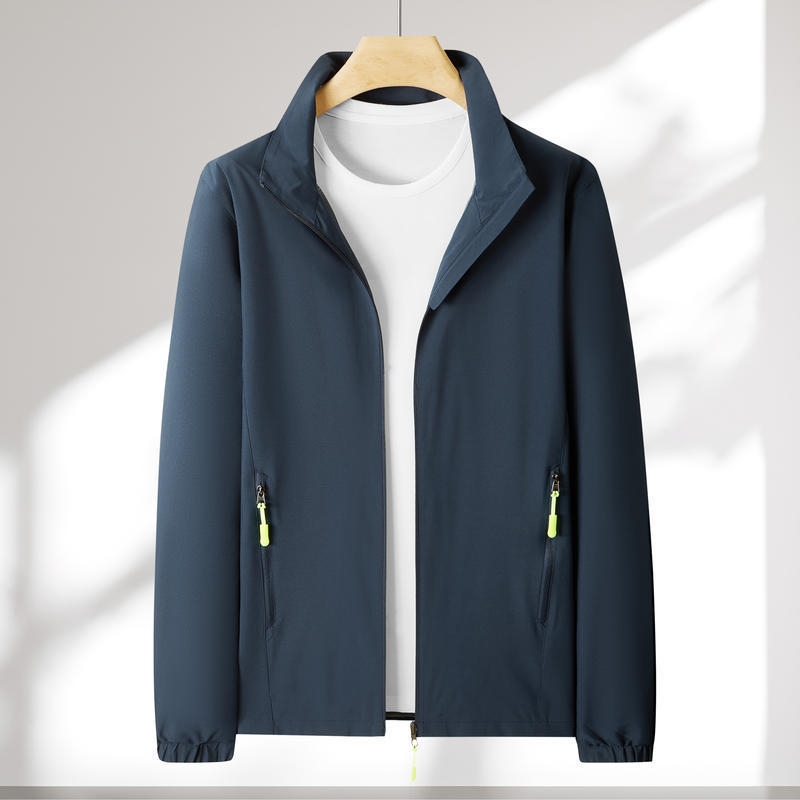 立领秋冬薄款冲锋衣定制logo长袖防风工作服定做广告风衣外套印字|undefined