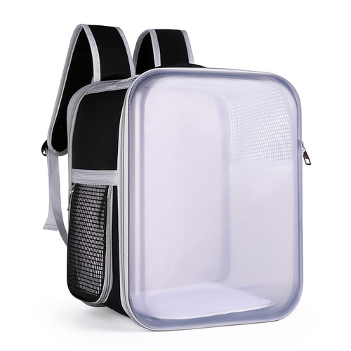 Hongyue Transparent Cat Carrier  New Model Folding Portable Outdoor Backpack-style Pet Bag with Spacious 3D Design