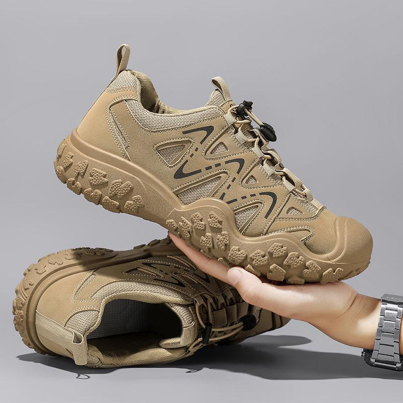 Nuevos zapatos transfronterizos coreanos de moda juvenil con suela gruesa de malla transpirable, zapatos casuales antideslizantes de montaña para hombres