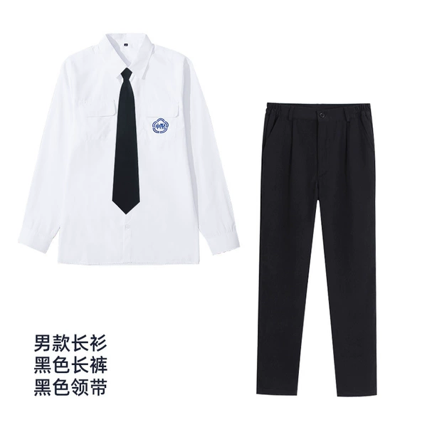 Black trousers, tie, men's style
