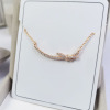 Life lock love key necklace female Xiaohongshu recommended explosion clavicle chain light luxury fashion Singapore 1