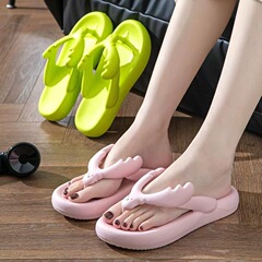 人字拖男夏季厚底室內外穿卡通踩屎感托鞋男潮流沙灘情侶涼拖鞋女