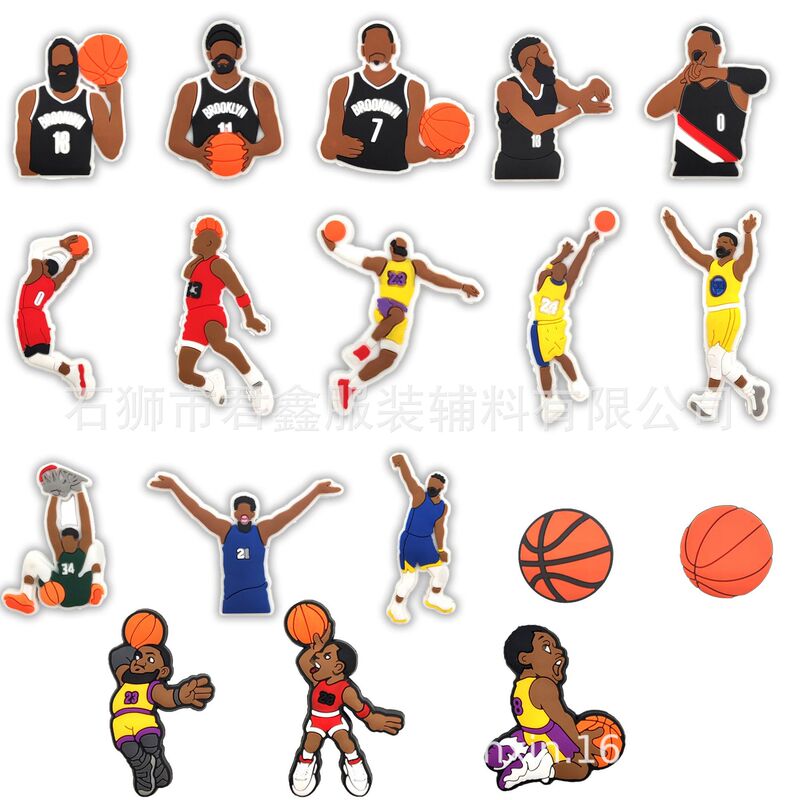 [NBA Basketball Series] Kobe Bryant/James/Lakers/Nets Cave Shoes Buckle Shoes Flower Shoes Shoes Accessories