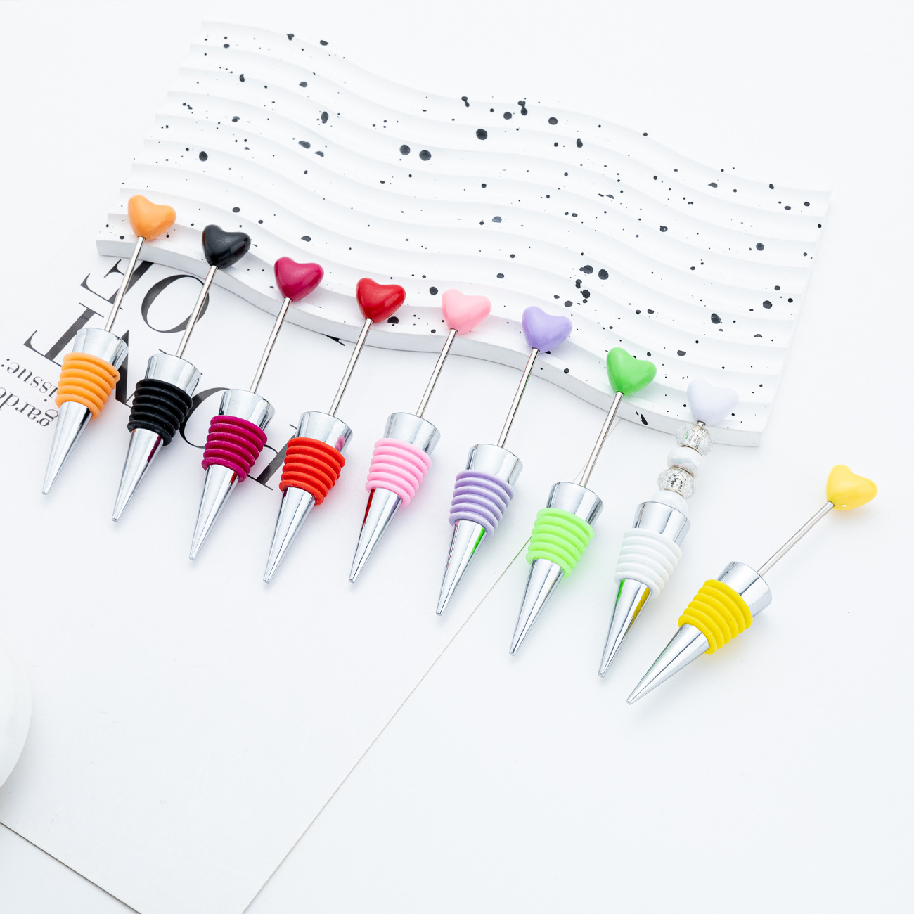 DIY cuentas amor tapones de vino cónico tapones de silicona creativos tapones de vino de boda tapones de champán tapones de vino