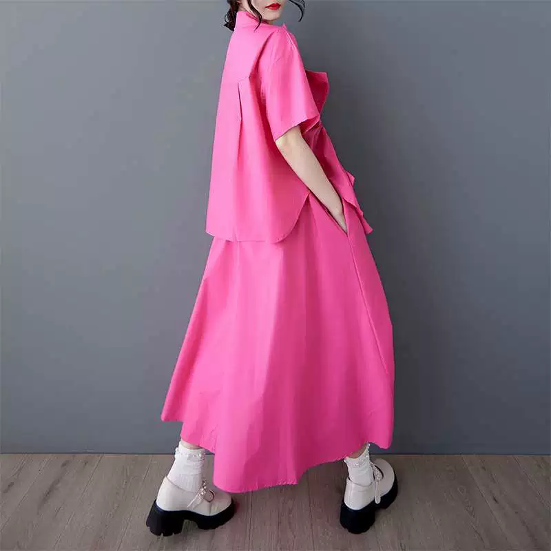 Summer trousers, set, Korean style, oversize
