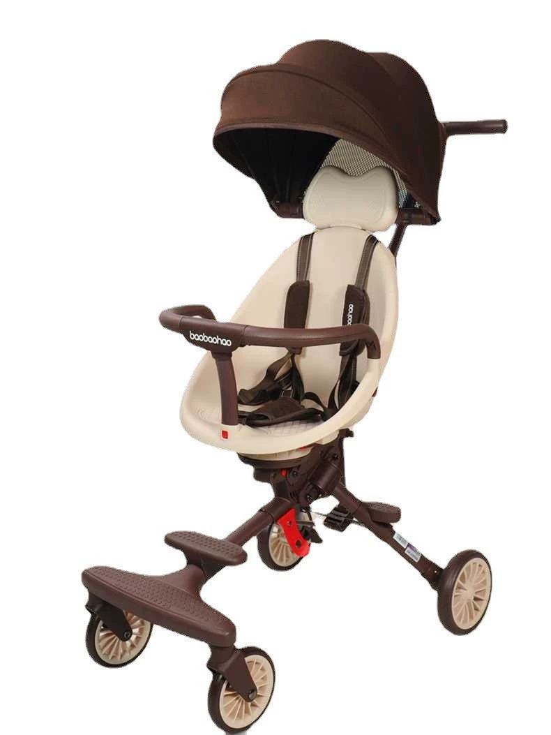 Children's foldable stroller to go out, trolley with seat, new collection