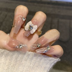 Handmade Light Therapy Wearing Nails, Haipai Sweetheart Wearing Nails Wholesale Finished Reusable Nail Stickers