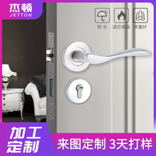 热销304不锈钢精铸实心驼背鱼肚门把手 防盗门大门房门执手五金