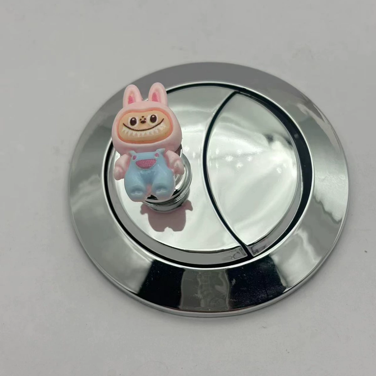 Cartoon toilet, button for manicure, nail polish, universal switch key