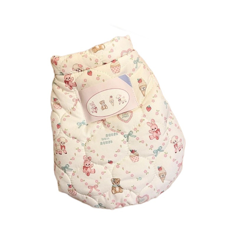 한국어 가을, 겨울 개 따뜻한 목화 옷 애완 동물 조끼 코트 귀여운 슈나우저 테디 BICHON 고양이 조끼