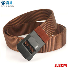 自动扣腰带男战术机能风工装潮休闲帆布尼龙皮带年轻人军训裤腰带