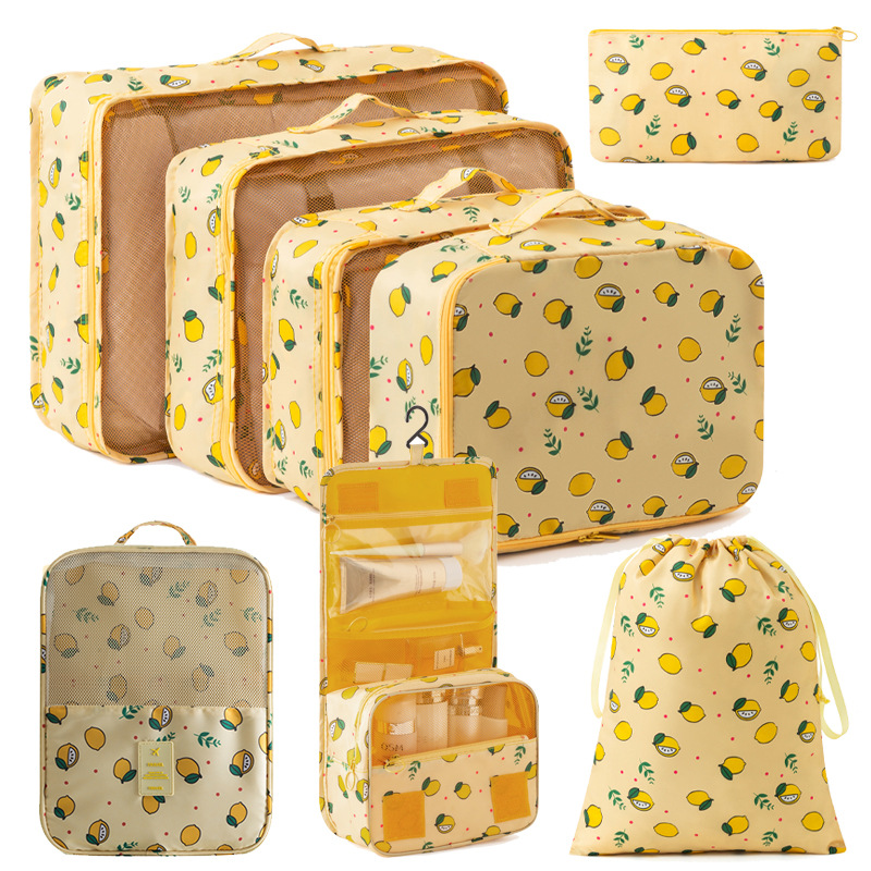 Bolsa de almacenamiento de viaje transfronterizo de ocho piezas Bolsa de almacenamiento de viaje de negocios Bolsa de almacenamiento de gran capacidad Bolsa de almacenamiento de viaje impermeable