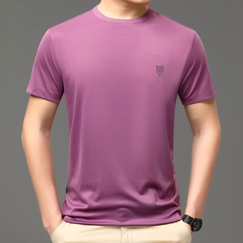 (Mới) Mã C0346 Giá 2190K: Áo Thun Nam Shryt Big Size Ngoại Cỡ Ngắn Tay Hàng Mùa Hè Trung Niên Thời Trang Nam Chất Liệu Lụa Tơ Tằm G05 Sản Phẩm Mới, (Miễn Phí Vận Chuyển Toàn Quốc).