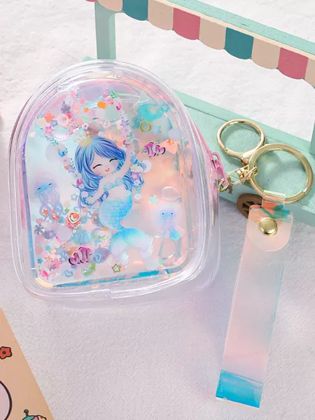 Women's Bag Pendant Accessories Pvc Transparent Laser Ladies Cute Mini Wallet Coin Purse Coin Bag Key Bag