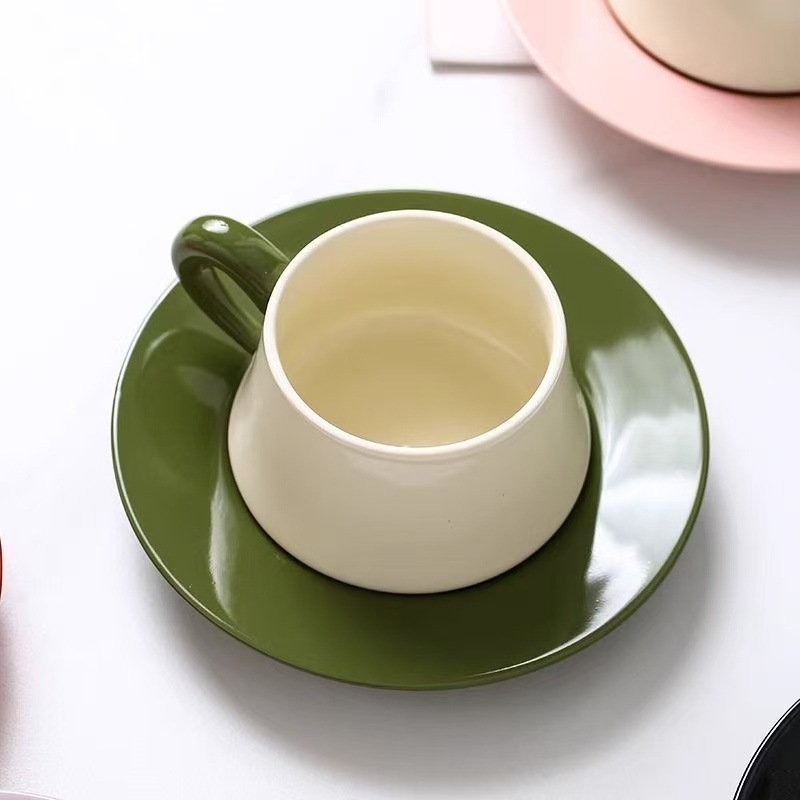 Tazas de café estadounidenses, platos, tazas de cerámica de alto valor, tazas de café de alta calidad, cafetería de hotel, tazas de té de la tarde