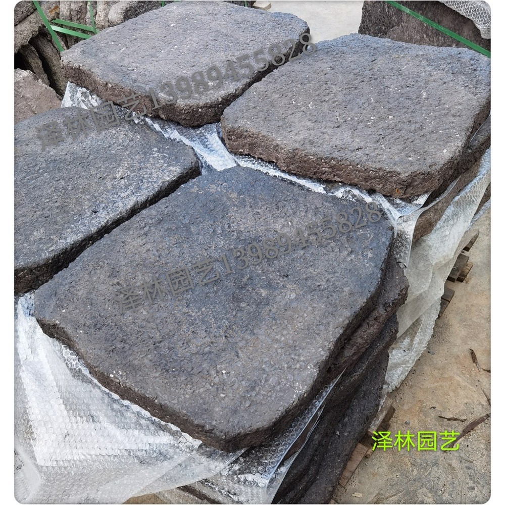 仿古老石板不规则汀步PC老石板汀步60厚度预制构件