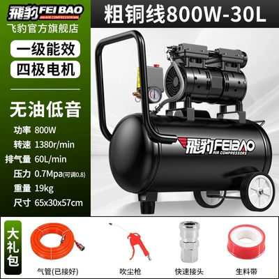 Hava kompressorları – pump, practical air compressor - dual-cylinder-800w-thickened-copper-wire-30l-four-pole-brushless-motor