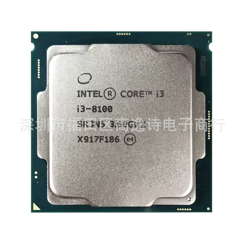 Процессор I3-8100, сокет 1151, настольный CPU, отдельный чип