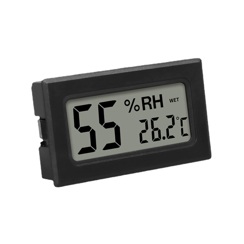 Влагостойкие коробки электронный цифровой дисплей температуры и влажности измеритель сухой сигара коробка для хранения квадратных встраиваемых термометров для оптовой продажи